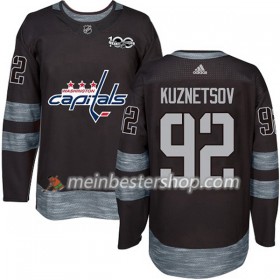 Washington Capitals Evgeny Kuznetsov 92 1917-2017 100th Anniversary Adidas Schwarz Trikot Authentic - Herren